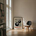 What If It All Works Out Print, Retro Game Room Decor, Billiards Print, Trendy Typography Quote, Home Bar Decor, Man Cave Wall Art DIGITAL