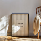 Slow Down You're Doing Fine Print, Neutral Striped Wall Art, Minimal Motivational Quote Poster, Calm Aesthetic Home Decor, Trendy Print
