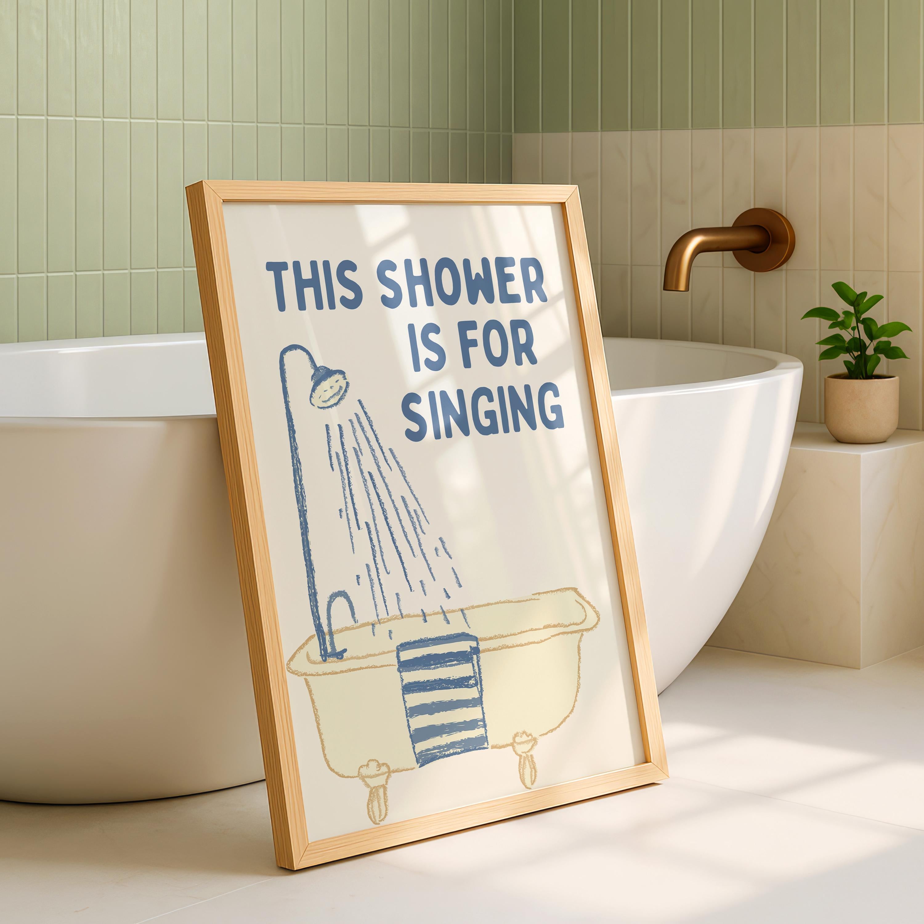 Funny Bathroom Wall Art Set, Blue Bathroom Decor Prints, Goose Bathroom Poster, Vintage Bathroom Gallery Wall, Funny Toilet Signs Bundle