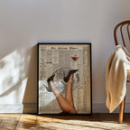Disco Ball Cocktail Poster, Vintage Newspaper Wall Art, Retro Bar Cart Print, Martini Glass Art, Editorial Collage Decor, Trendy Home Art