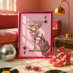 Pink Leopard Gallery Wall Set, Coquette Leopard Print, Chic Fashion Wall Art, Girly Pink Decor, Leopard Poster Set, Trendy Maximalist Print
