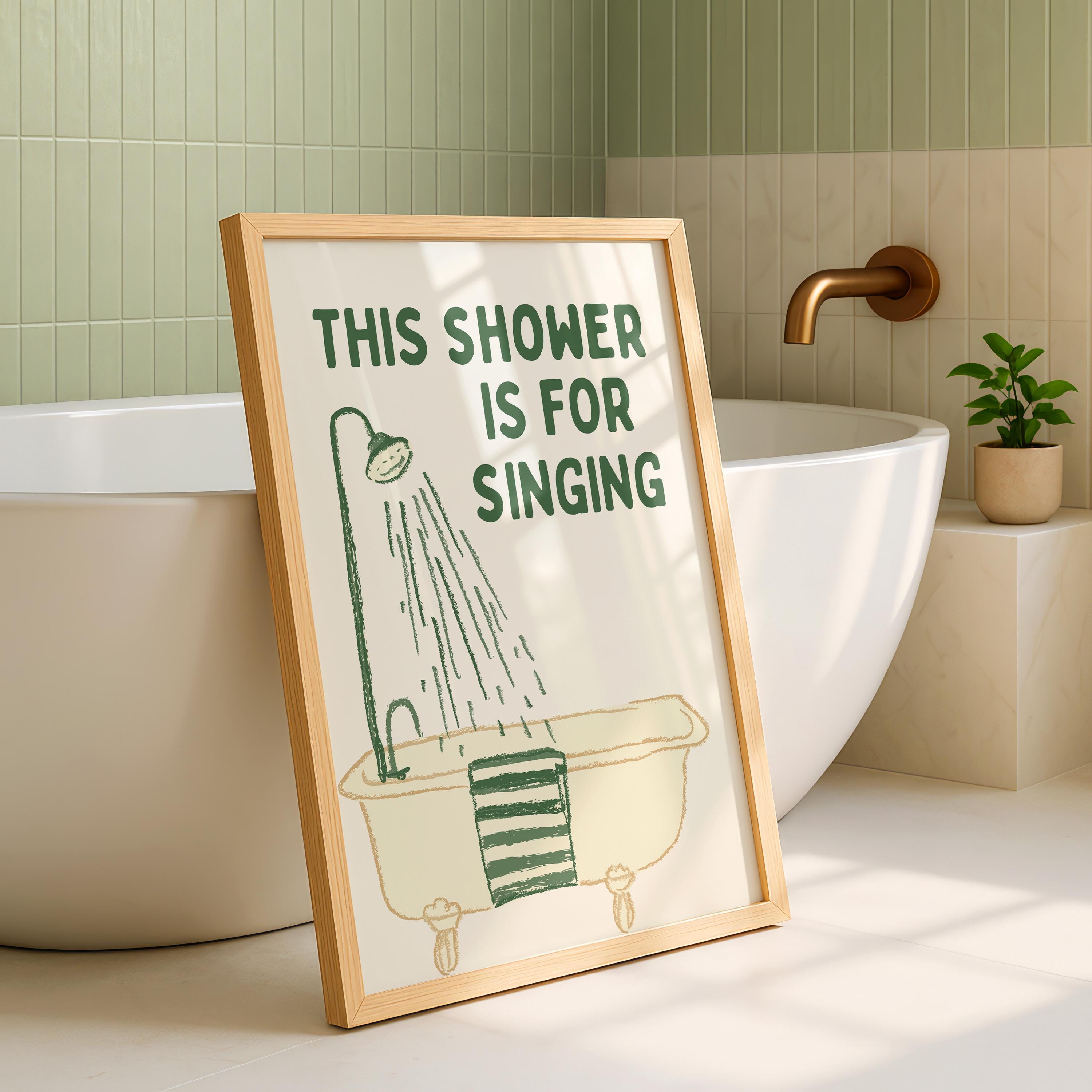 Funny Bathroom Wall Art Set, Goose Bathroom Decor, Green Bathroom Prints, Farmhouse Bathroom Wall Decor, Humorous Toilet Wall Art Set