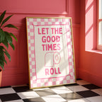 Funny Bathroom Wall Art Set, Pink Bathroom Decor Prints, Cute Goose Bathroom Poster, Funny Toilet Sign, Retro Bathroom Gallery Wall Bundle