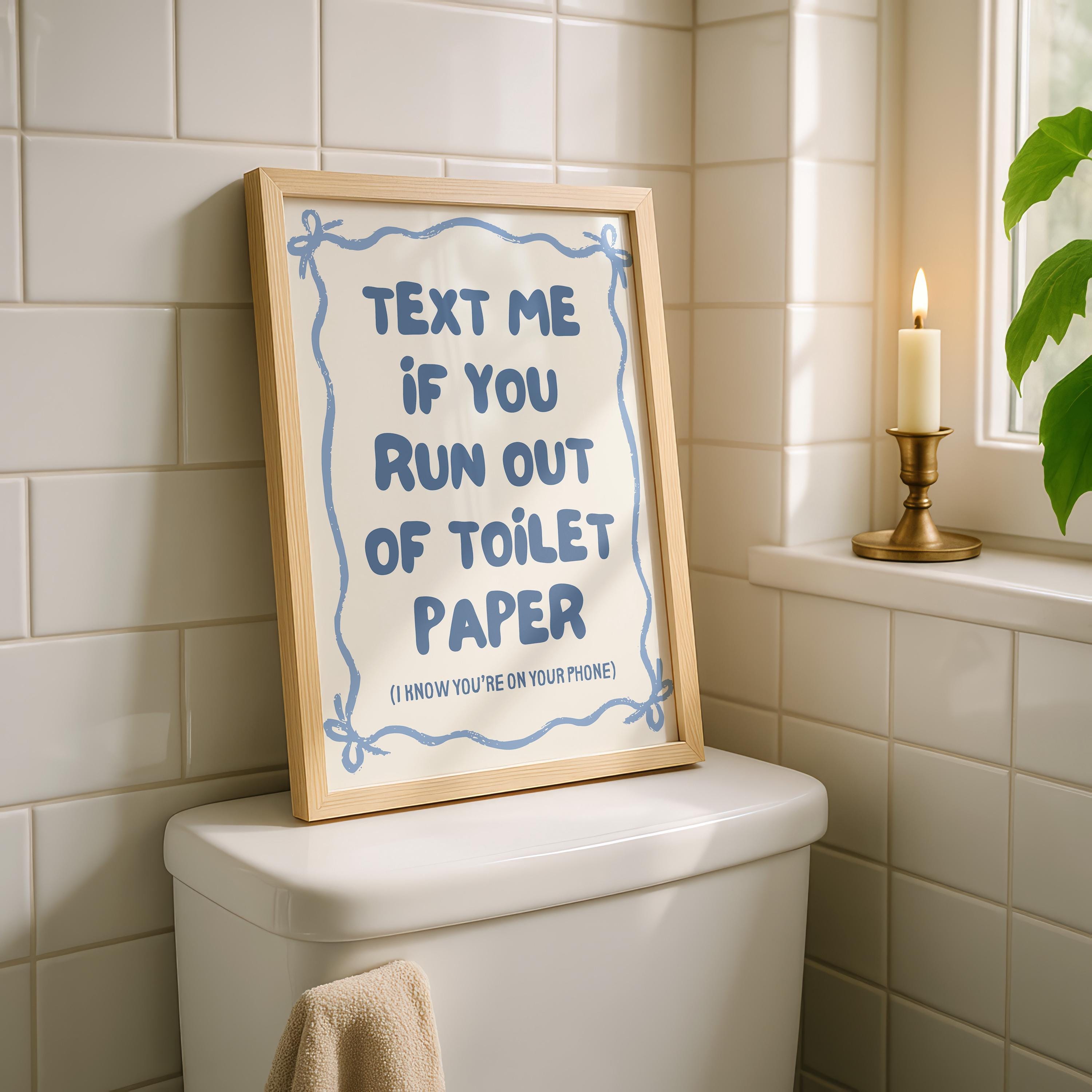Blue Bathroom Wall Art Set of 6, Funny Bathroom Prints, Coastal Bathroom Decor, Eclectic Bathroom Posters, Vintage Bathroom Art, Goose Print