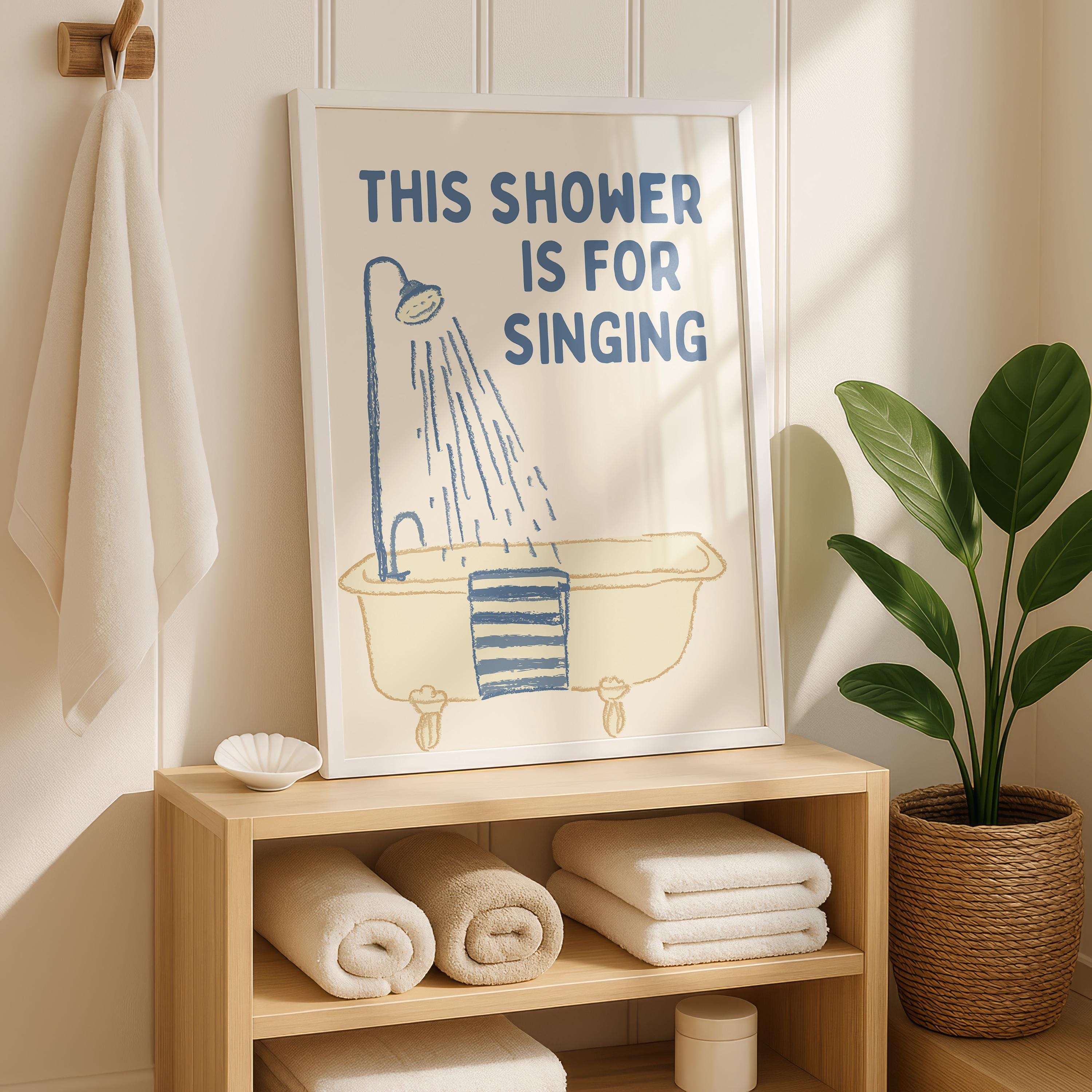 Blue Bathroom Wall Art Set of 6, Funny Coastal Bathroom Decor, Farmhouse Toilet Prints, Cute Guest Bathroom Poster Bundle, Trendy Prints
