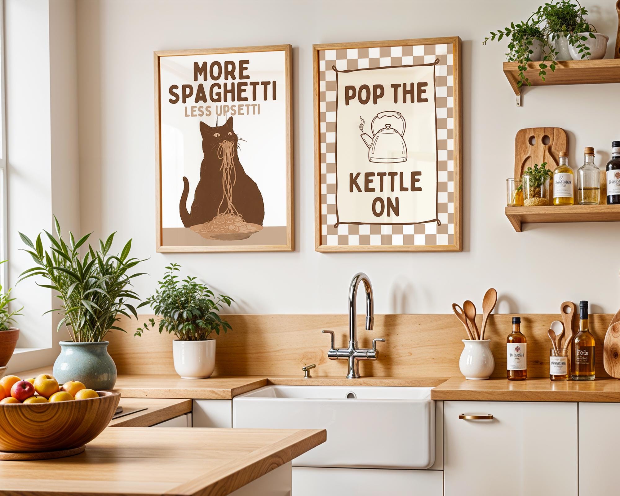 Italian Kitchen Wall Art Set of 12, Espresso Martini Print Bundle, Pasta Lover Club Decor, Cafe Gallery Wall Set, Maximalist Kitchen Decor