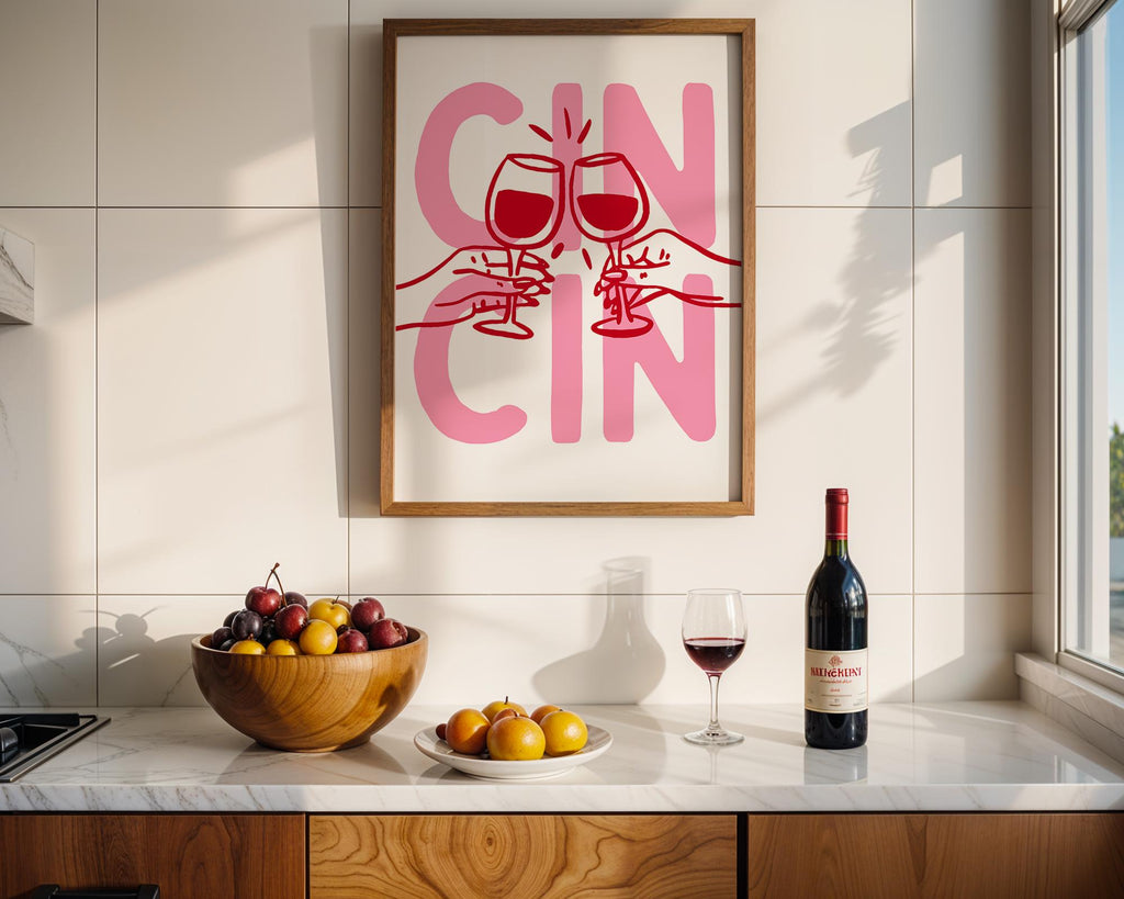 Pink Kitchen Wall Art Set of 12, Coquette Kitchen Decor, Pasta Lover Club Prints, Wine and Dine Poster Set, Girly Kitchen Gallery Wall