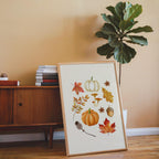 Fall Wall Art Set of 3, Pumpkin Wall Decor, Hello Fall Prints, Autumn Gallery Wall, Thanksgiving Decor, Kitchen Decor, Printable Wall Art