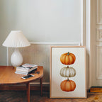 Fall Wall Art Set of 3, Pumpkin Wall Decor, Hello Fall Prints, Autumn Gallery Wall, Thanksgiving Decor, Kitchen Decor, Printable Wall Art
