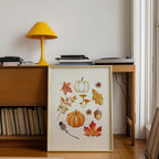 Fall Wall Art Set of 3, Pumpkin Wall Decor, Hello Fall Prints, Autumn Gallery Wall, Thanksgiving Decor, Kitchen Decor, Printable Wall Art